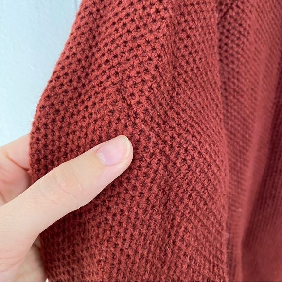 Madewell Sweater Province Cross Back Pullover Burnt Mahogany Sz. Small - Picture 8 of 11